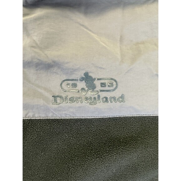 Disneyland Fleece Jacket Mens 2XL Gray Black Pockets Full Zip Mickey Disney - Picture 3 of 9